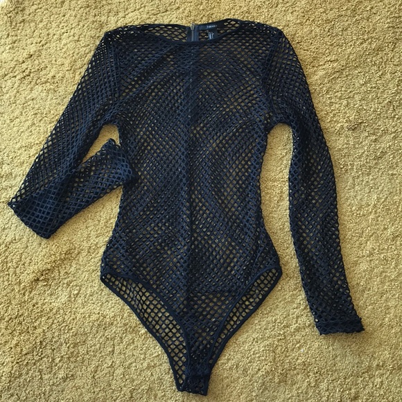 Forever 21 Tops - FISHNET BODY SUIT